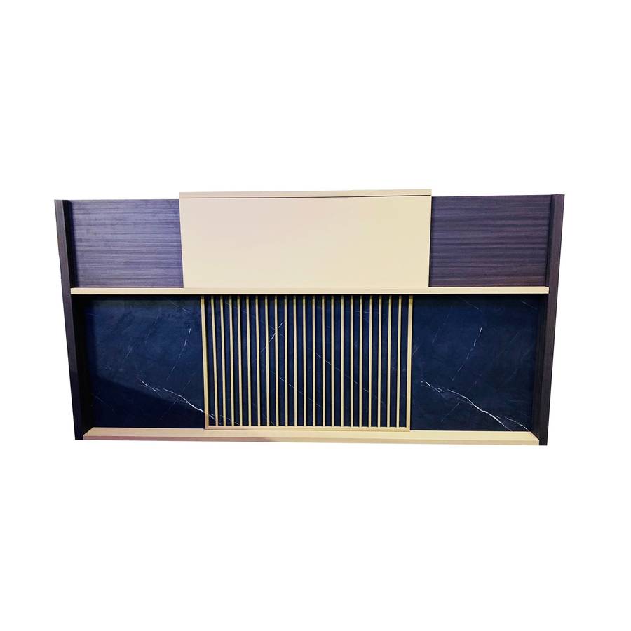 KC FURN-Bitman Modern Reception Desk with LED Lights
