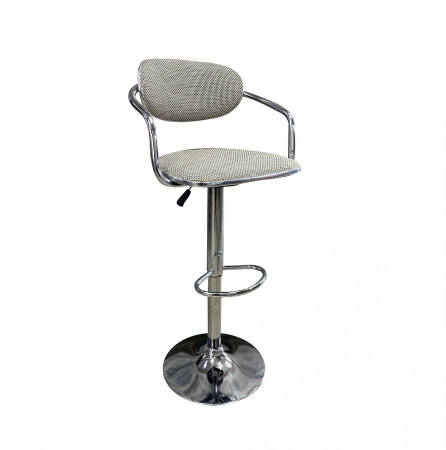 KC FURN-Bamboo Round Arm Bar Stool