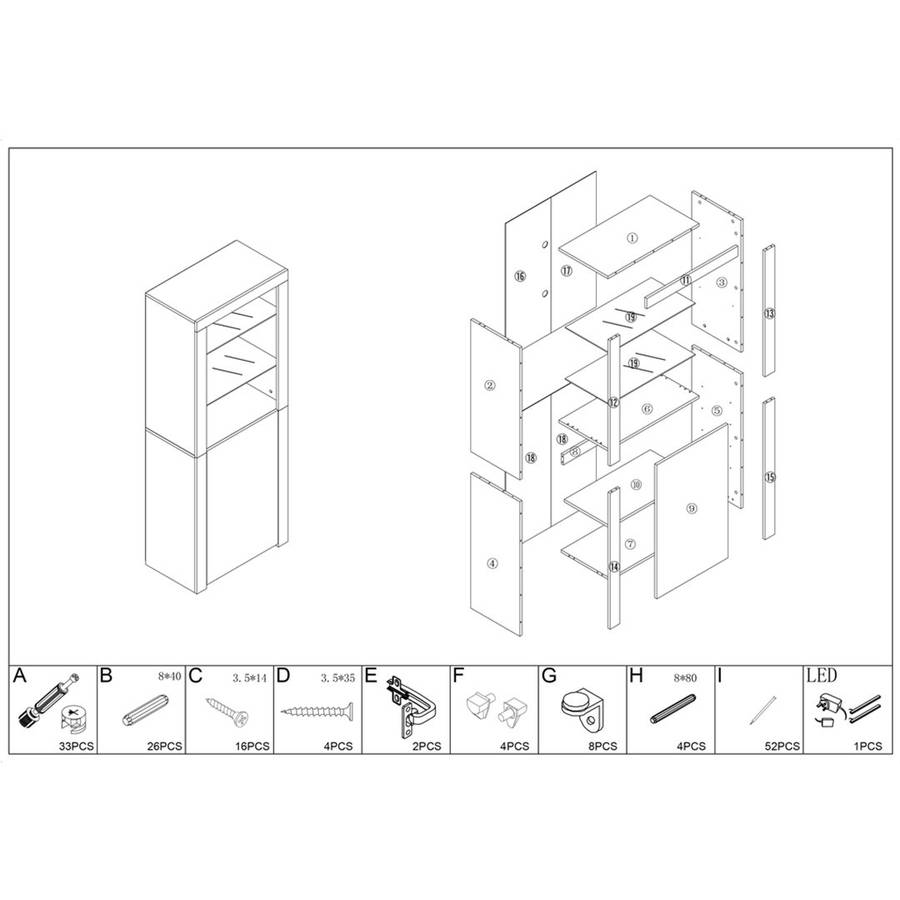 KC FURN-Bloom HighGloss Sideboard