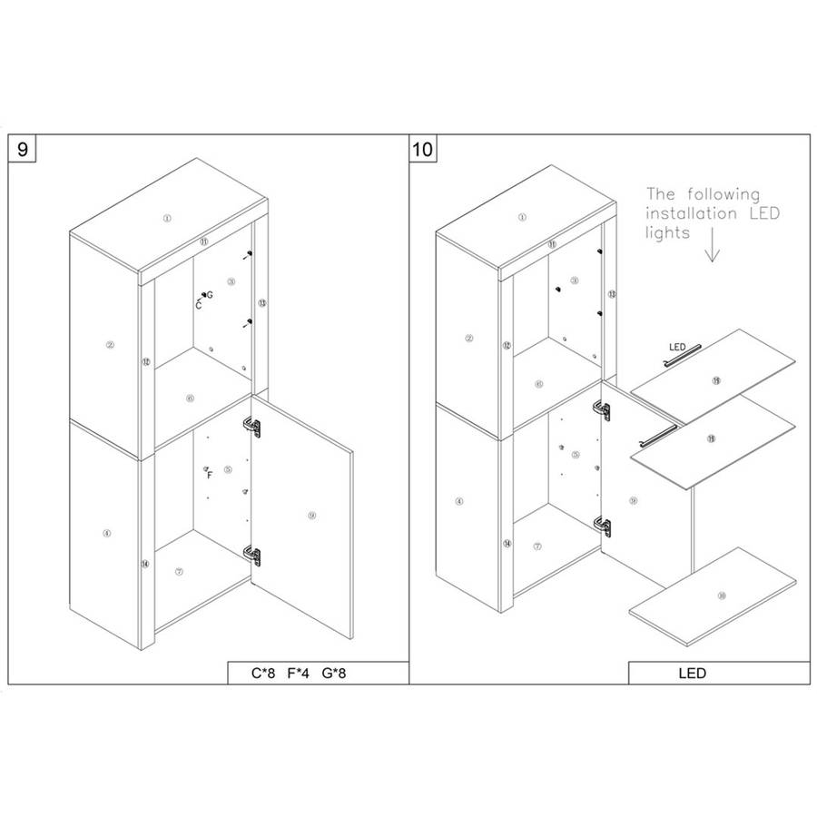 KC FURN-Bloom HighGloss Sideboard
