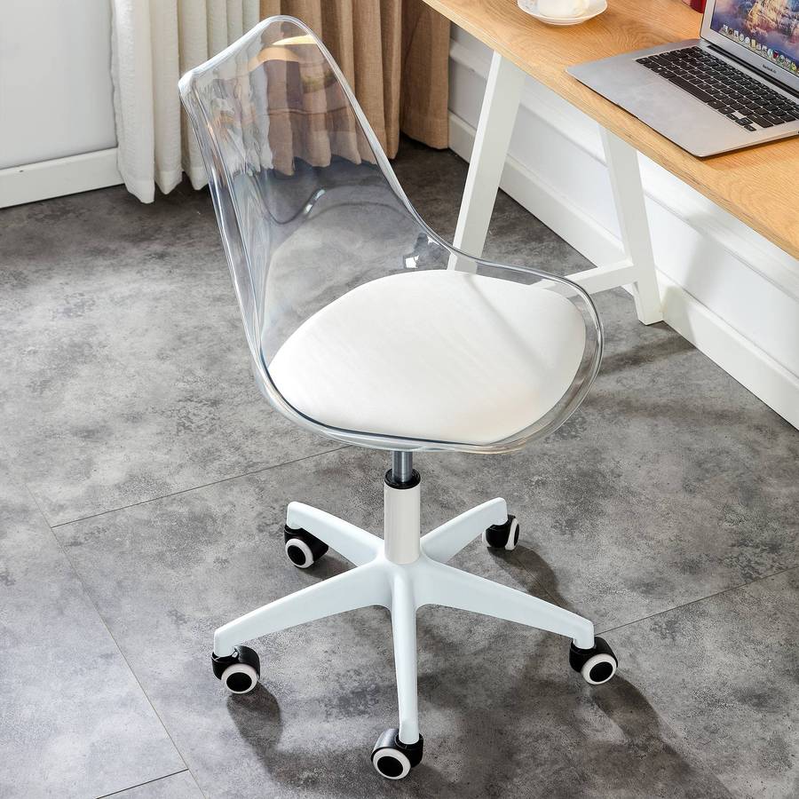 KC Furn-Transparent Eiffel Office Chair