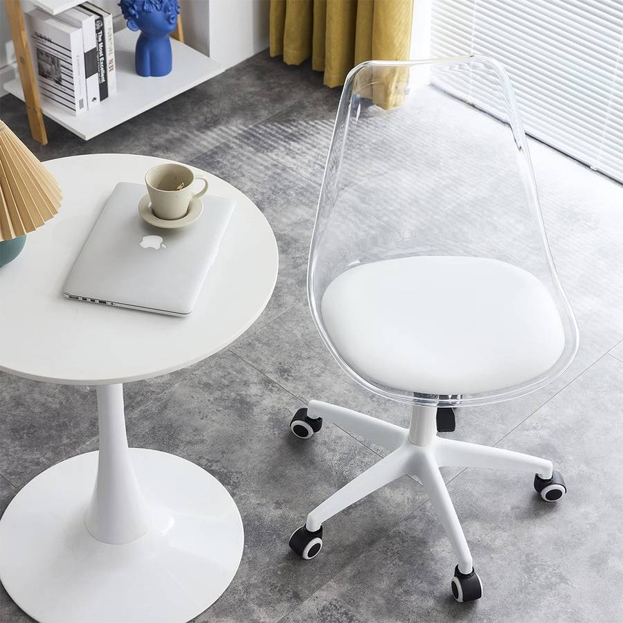 KC Furn-Transparent Eiffel Office Chair
