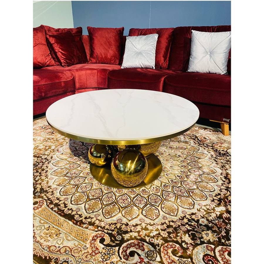 KC FURN-Madras Marble Center Table