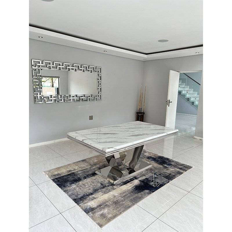 KC FURN-Alexa Marble-Top Dining Table