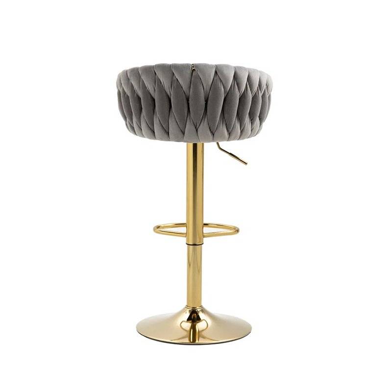 KC Furn-Luccy Velvet Bar Stool