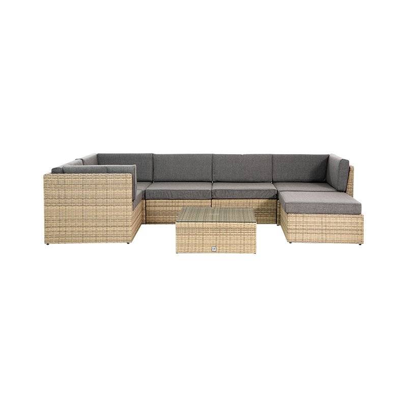 KC FURN-4 Seater SunScape Patio Set with Storage Ottoman