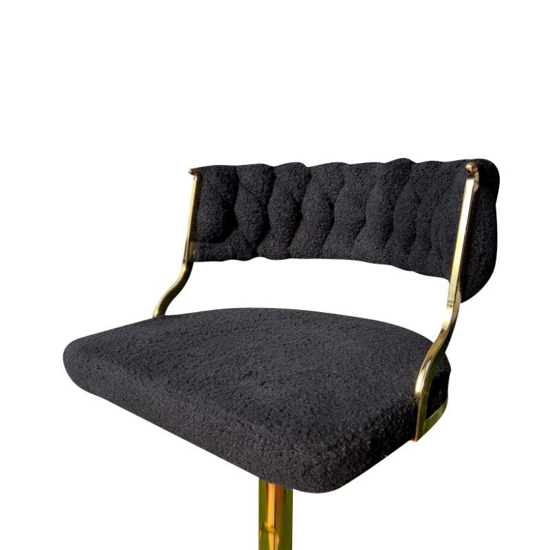 KC Furn-Luxury Boucle Bar Stools