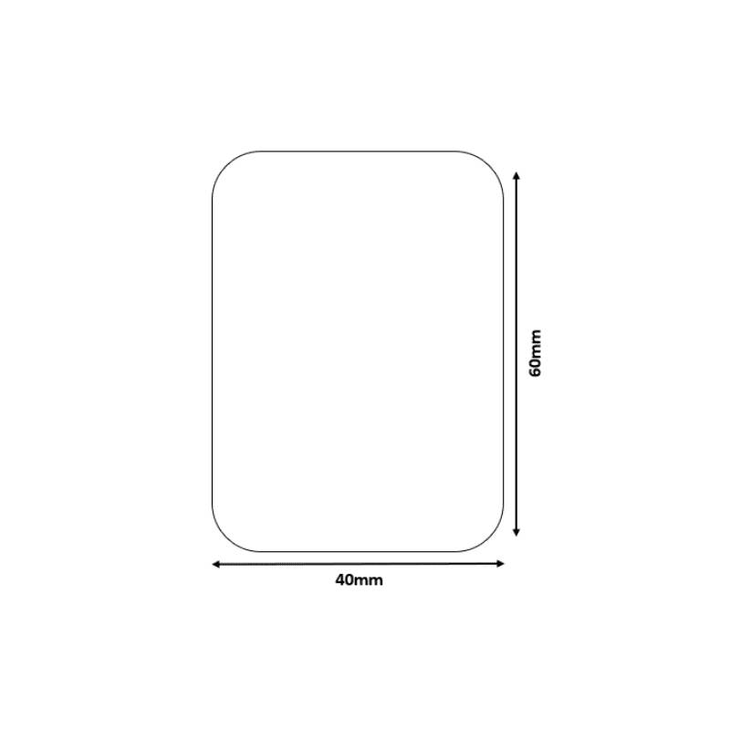 B21/B3S White - Rectangular 40x60mm (125 labels)