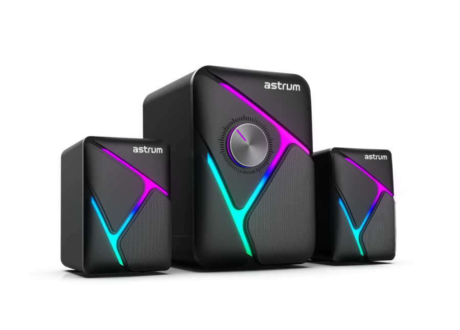 Astrum 2.1CH Multimedia USB Speaker Gaming LED 11W RMS - SM030
