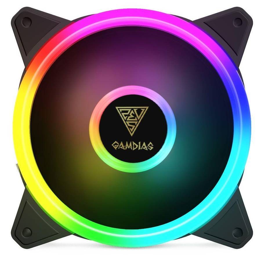 Gamdias Aeolus M2-1205R 120mm RGB Case Fans (5) + AEOLUS Box + Controller