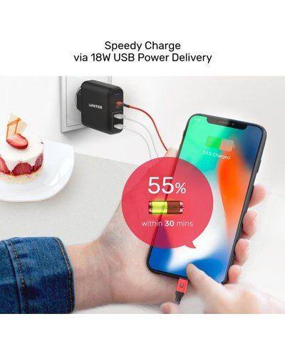 Unitek USB Type-C to Lightning Cable (1M)(Grey)