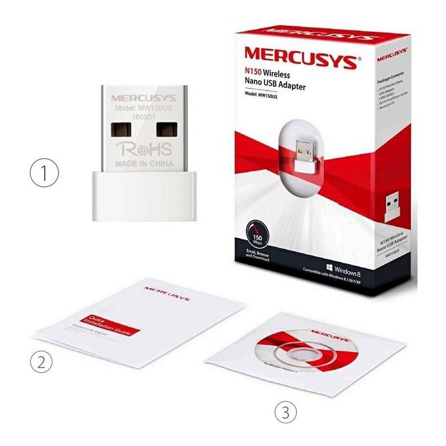 Mercusys MW150US N150 Wireless Nano USB Adapter