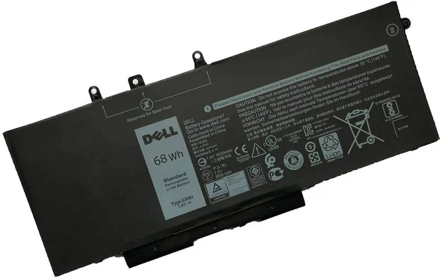 Genuine Dell Latitude 5480, 5580, Precision 15-3520, GJKNX, GD1JP, 7.6V 8500mAh, 68Wh  Origina...