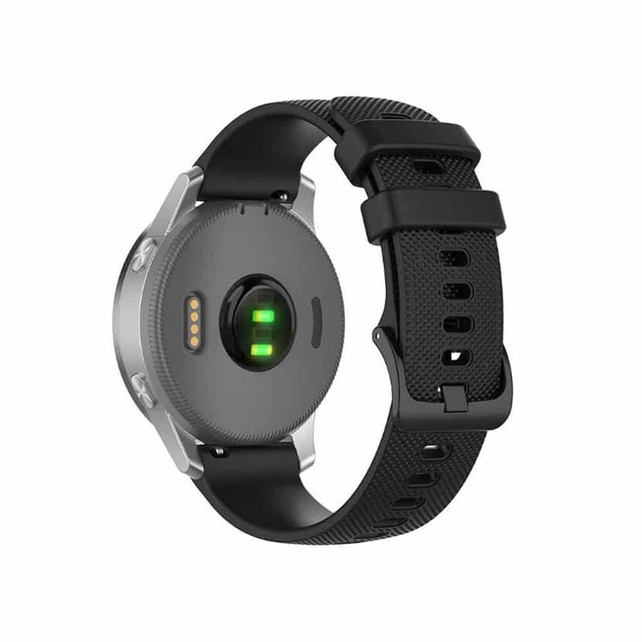 Killer Deals Garmin Forerunner 245/645/Vivoactive 3/Vivomove/Venu Silicone Strap - Black