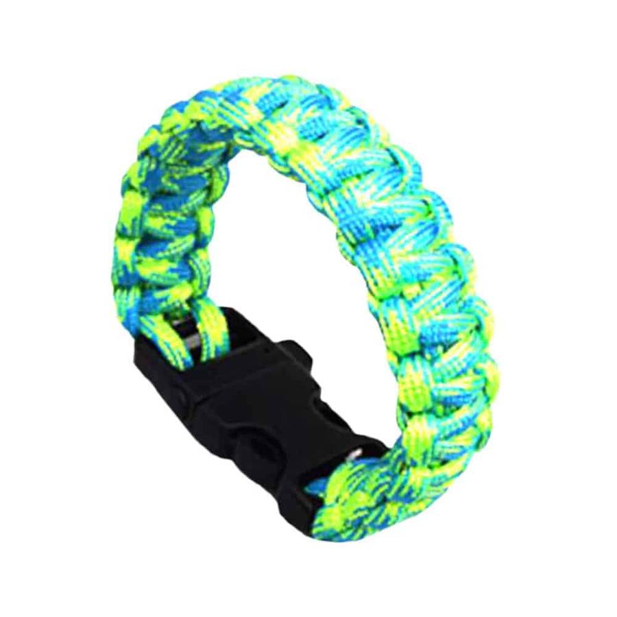 Killer Deals Heavy-Duty Paracord Survival/Safety/Emergency/Outdoor Bracelet-Camo Green