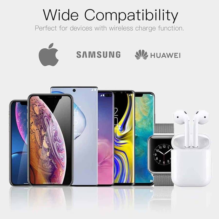 Killer Deals 3-in-1 10W QI Wireless Fast Charger for Apple / Samsung