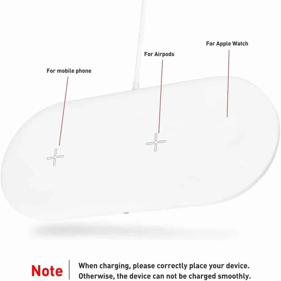 Killer Deals 3-in-1 10W QI Wireless Fast Charger for Apple / Samsung