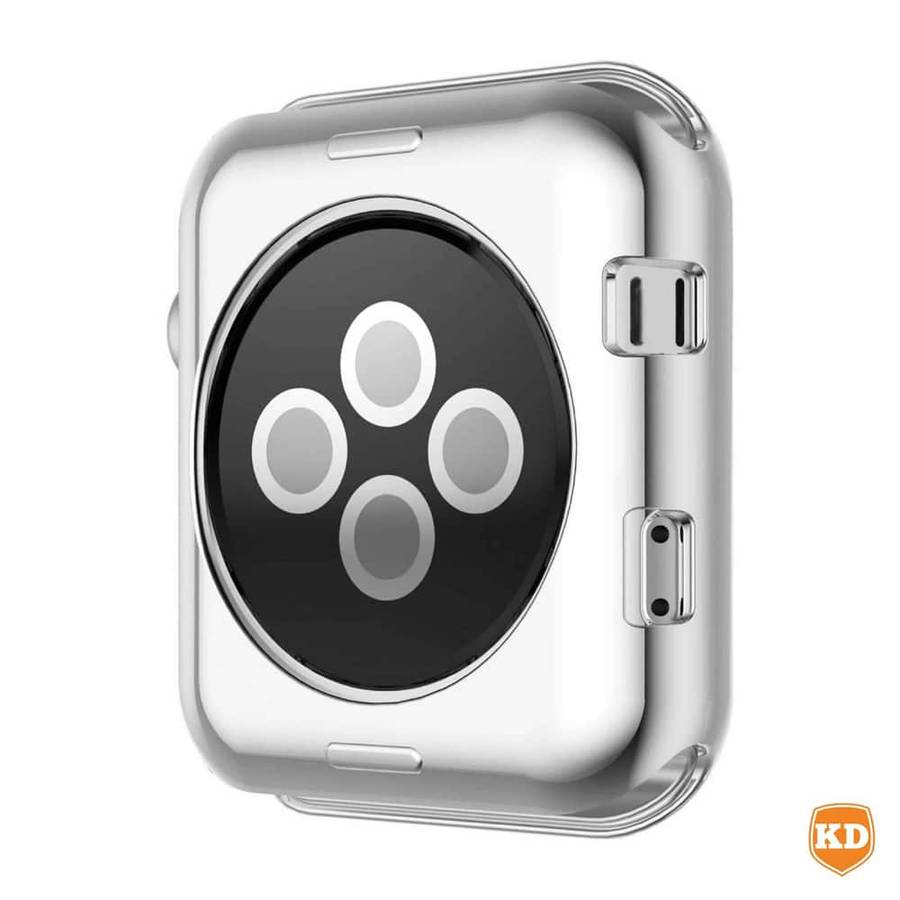Killer Deals Ant-Scratch Protective TPU Case for 38mm Apple Watch- Silver
