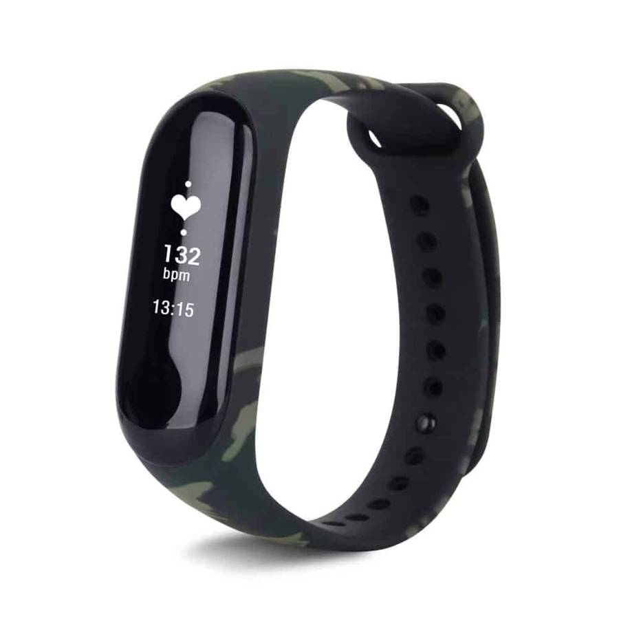 Killer Deals Xiaomi Mi Band 2 replacement silicone strap - Camo green