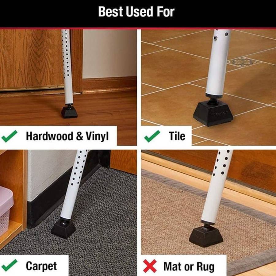 Killer Deals Adjustable Universal Door/ Sliding Door Stopper Security Bar