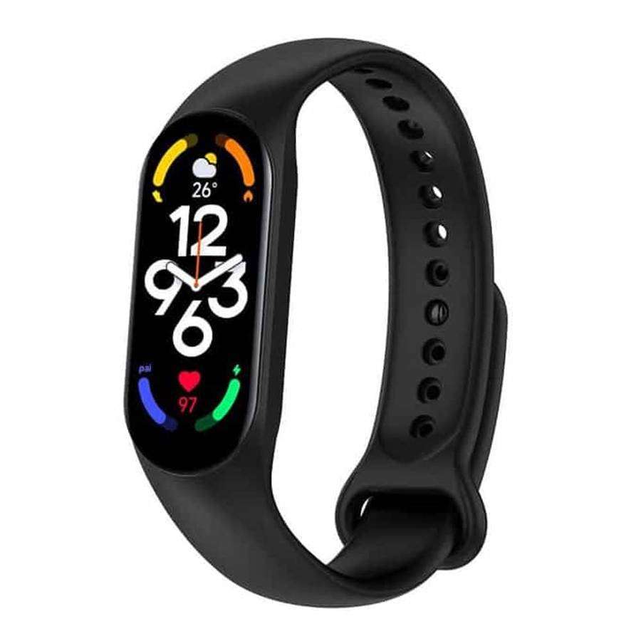 Killer Deals Silicone Strap for Mi Band 7/ Mi Band 6/ Mi Band 5- Black