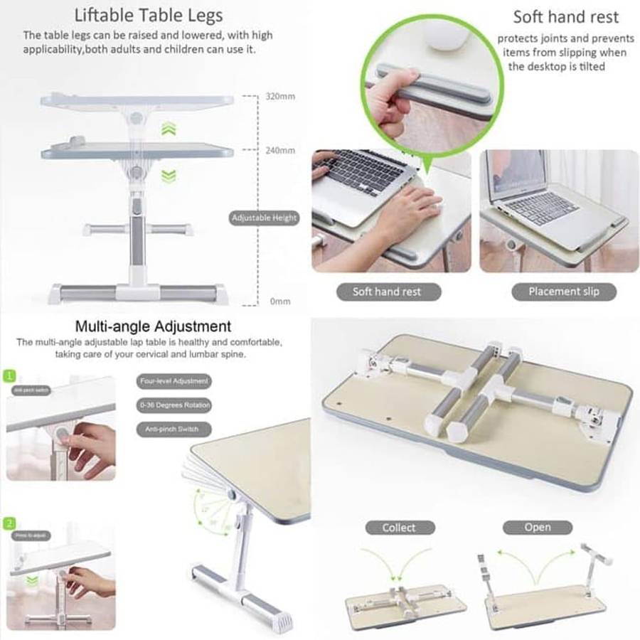 Killer Deals Laptop Portable Standing Desk and Cable Organiser