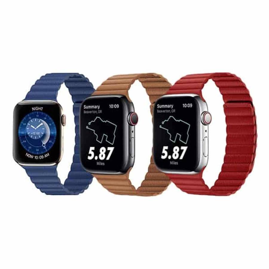 Killer Deals PU Vegan Leather Magnetic Strap for Apple 38/40/41mm  - Brown