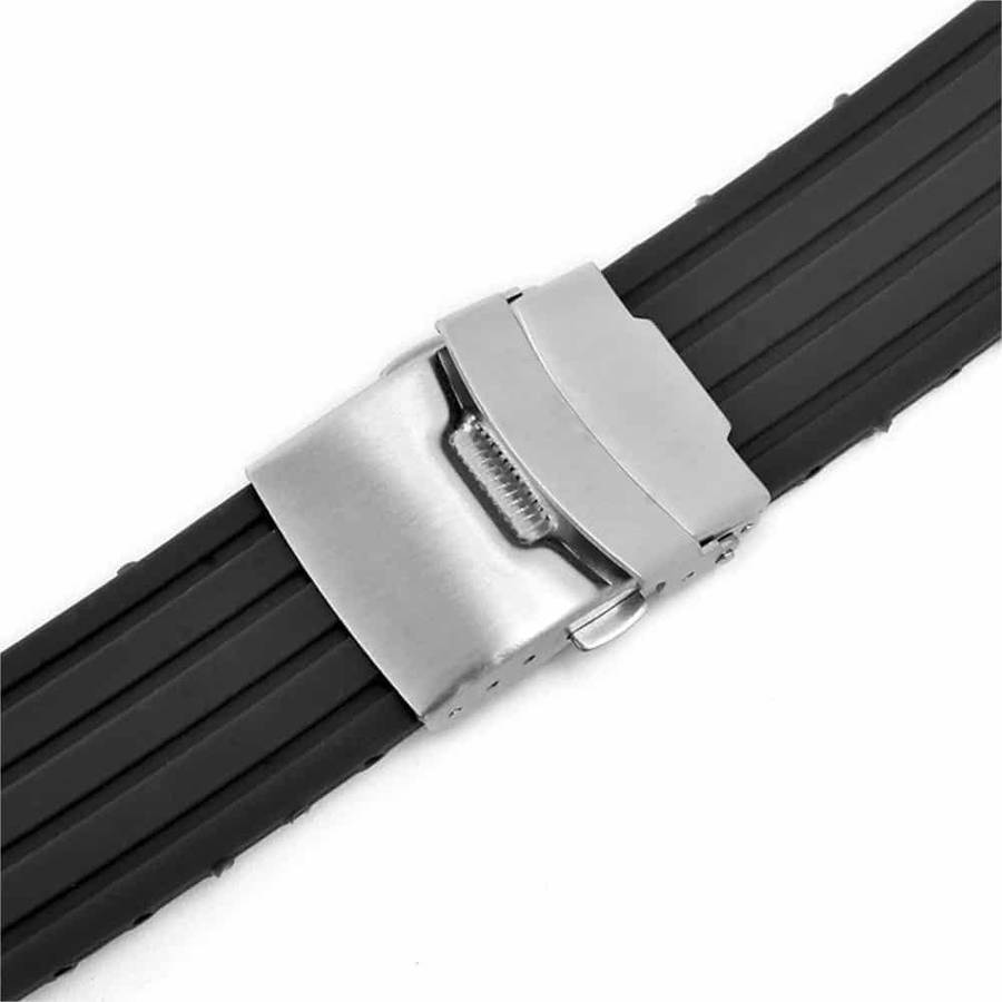 Killer Deals 22MM Waterproof Silicone Rubber Watch Strap  - Black