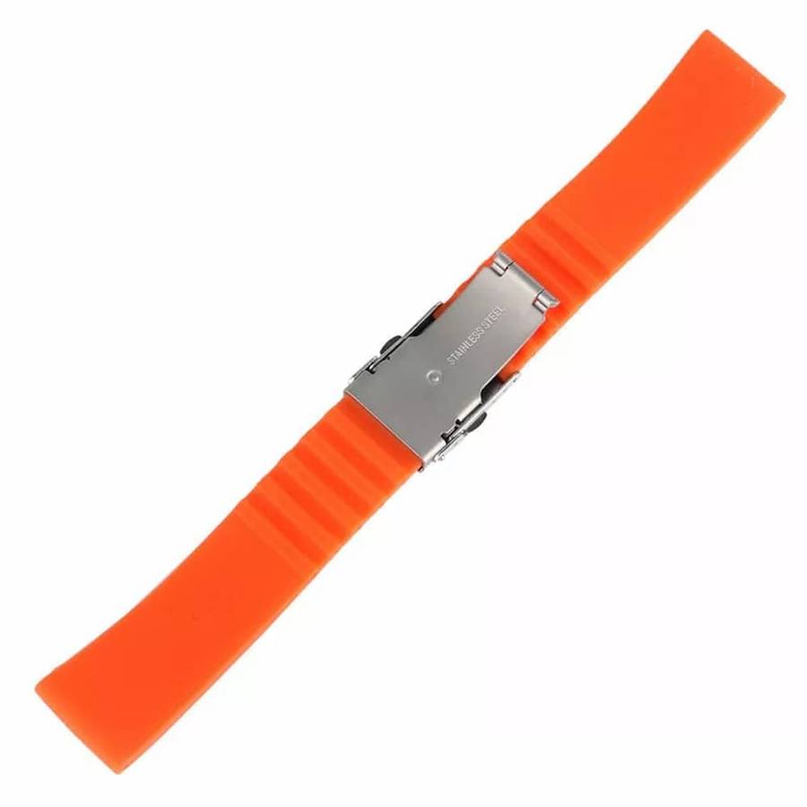 Killer Deals 22MM Waterproof Silicone Rubber Watch Strap  - Orange