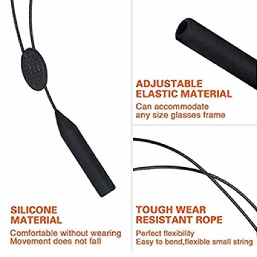 Killer Deals Adjustable Non-Slip Rubber Sports Sunglasses Strap Holder-25cm