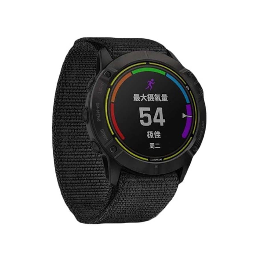 Killer Deals Ultralight Replacement Nylon Strap for Garmin Fenix - Black - S