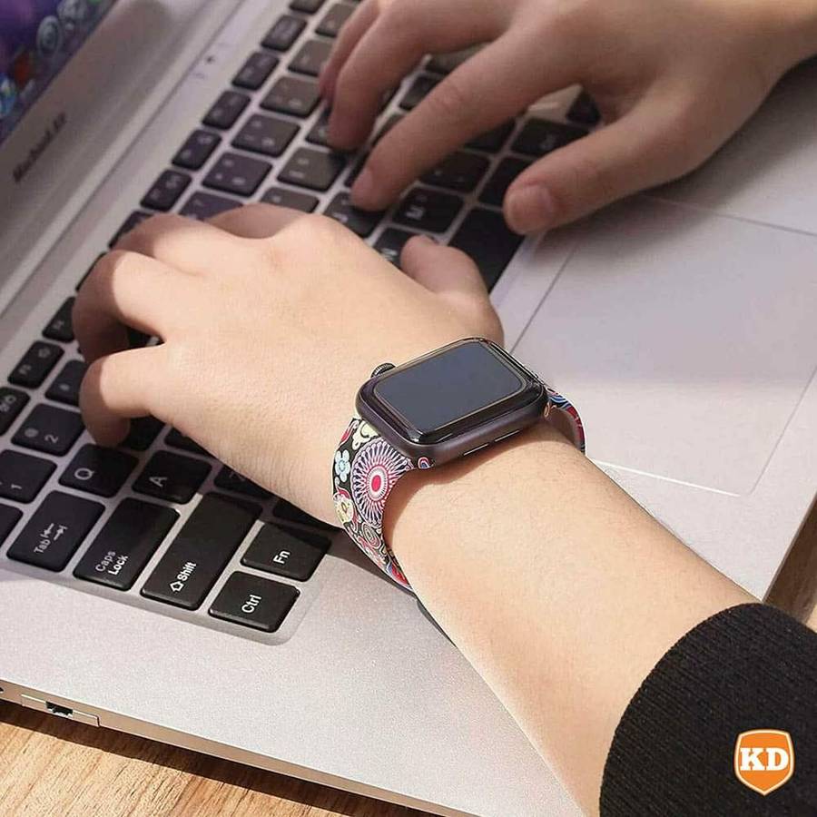 Killer Deals Flower Silicone Strap for 38/40/41mm Apple Watch- M/L
