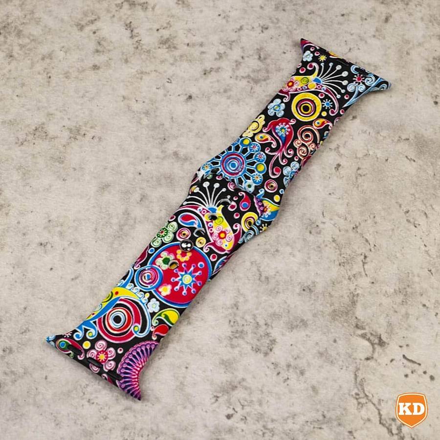 Killer Deals Flower Silicone Strap for 38/40/41mm Apple Watch- M/L