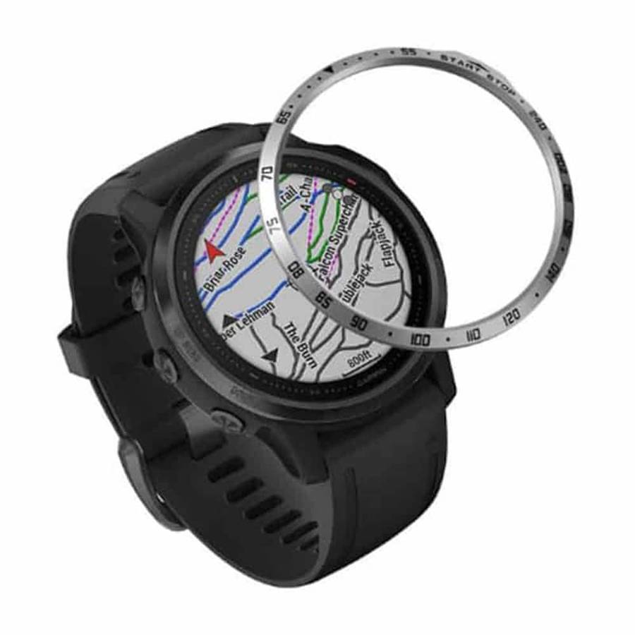 Killer Deals 42mm Stainless Steel Bezel for Garmin Fenix 7S - Silver