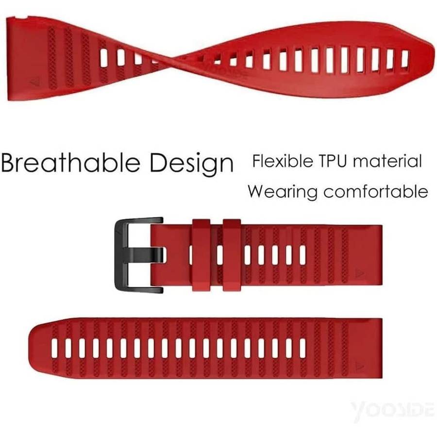 Killer Deals Silicone Strap for Garmin Vivoactive HR  - Red