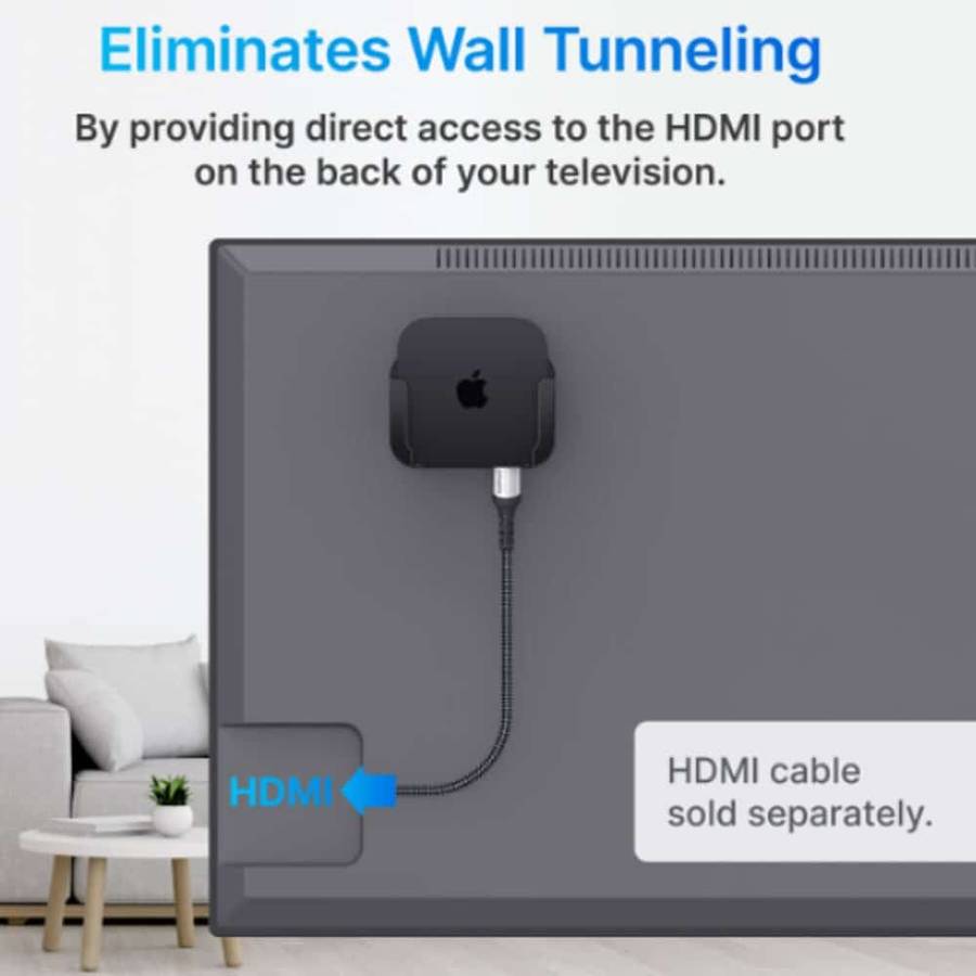 Killer Deals Wall Mount Bracket Compatible with Apple TV 4K 32GB/ 64GB - 1 Pack
