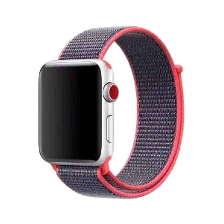 Killer Deals Velcro Nylon Strap for 42/44/45/49mm Apple Watch- Pink
