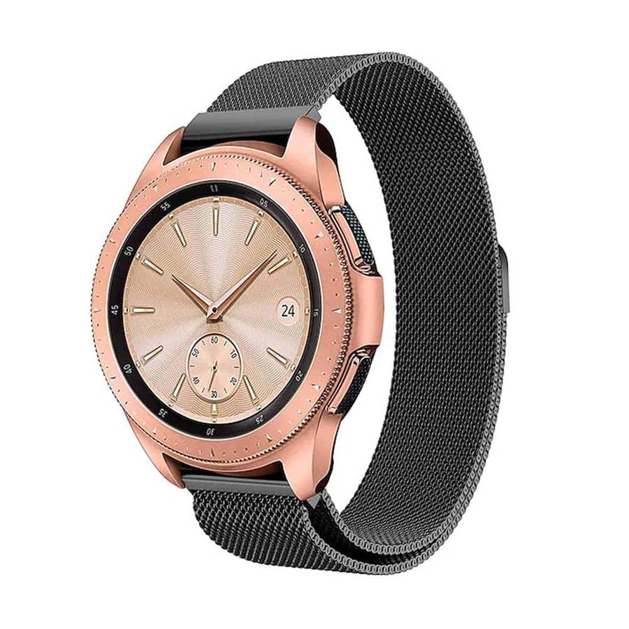 Killer Deals universal 20mm replacement milanese strap - Black (S/M)