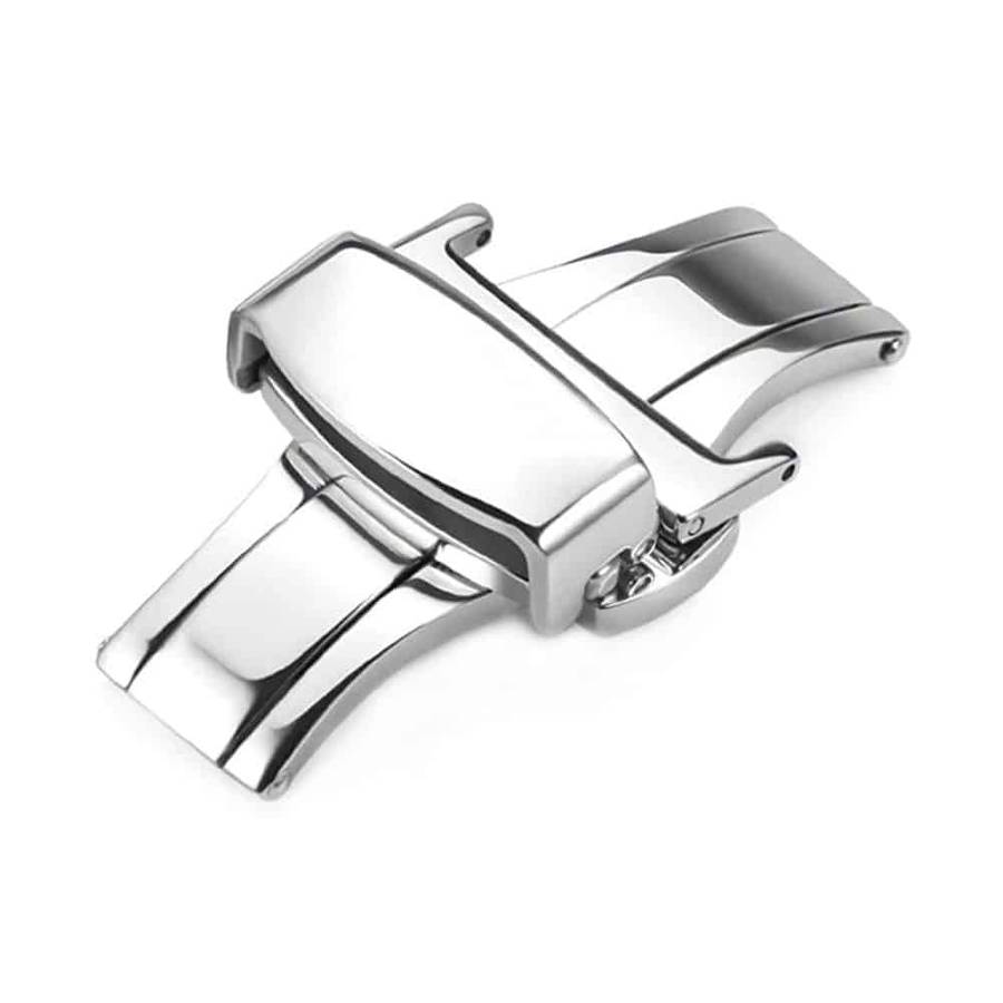 Killer Deals 18mm stainless-steel deployment clasp for watch strap - Silver