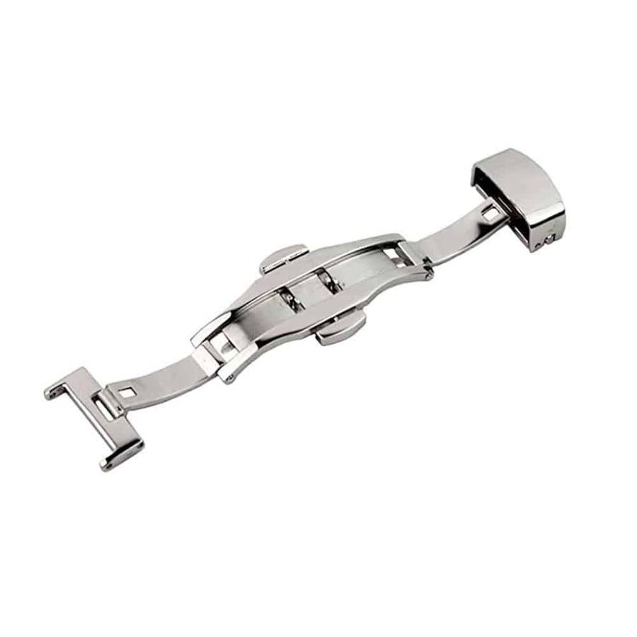 Killer Deals 18mm stainless-steel deployment clasp for watch strap - Silver