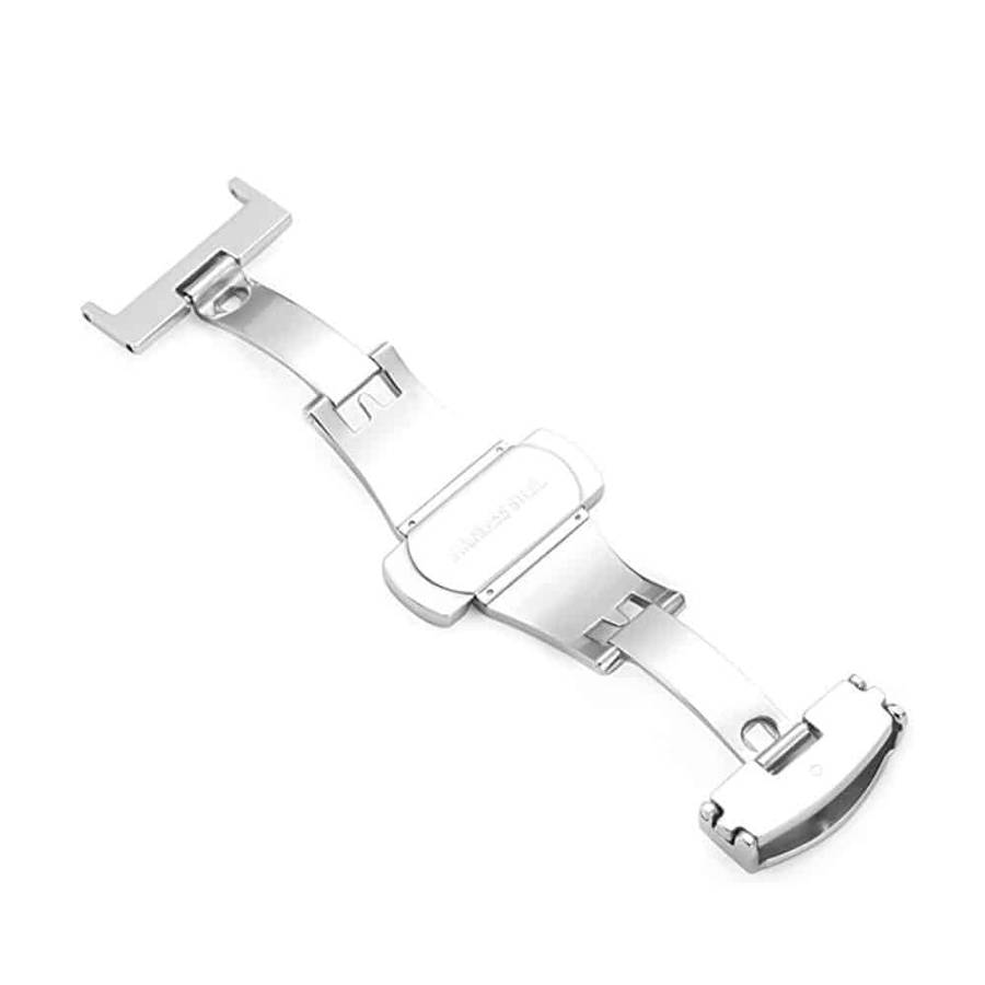 Killer Deals 18mm stainless-steel deployment clasp for watch strap - Silver