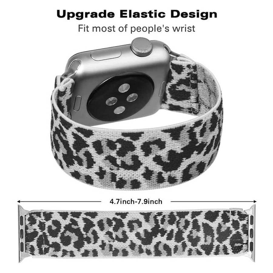 Killer Deals Nylon Strap Compatible with Apple Watch- Snow Leopard - M