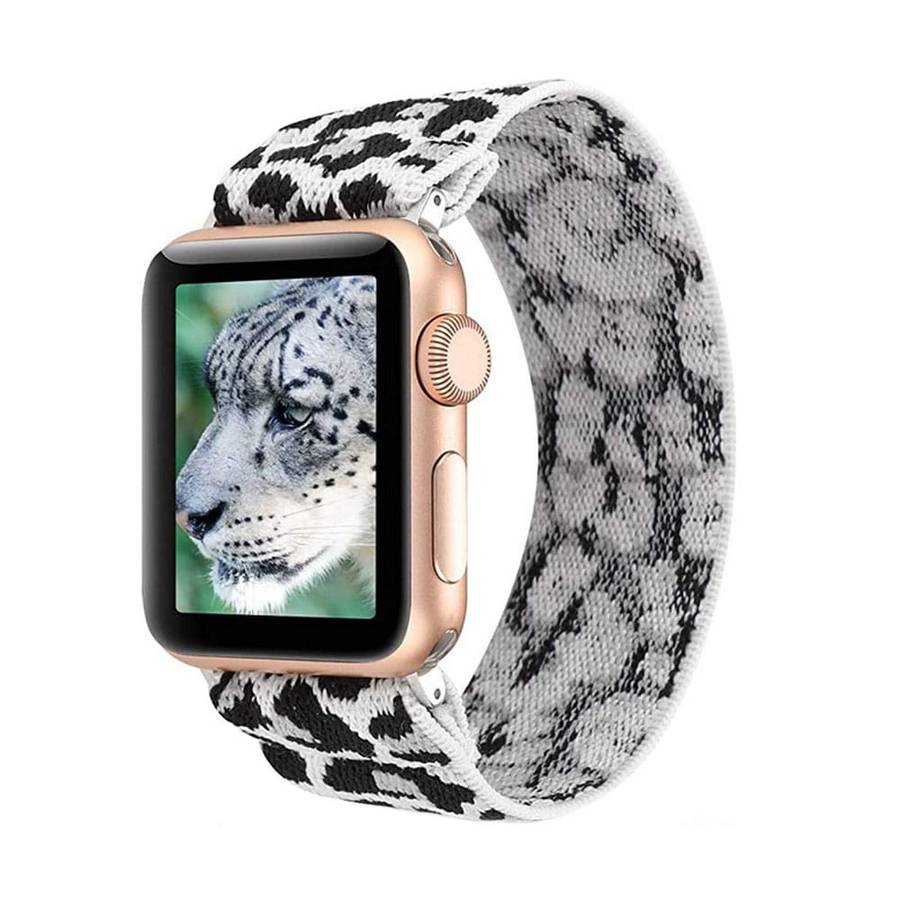 Killer Deals Nylon Strap Compatible with Apple Watch- Snow Leopard - M
