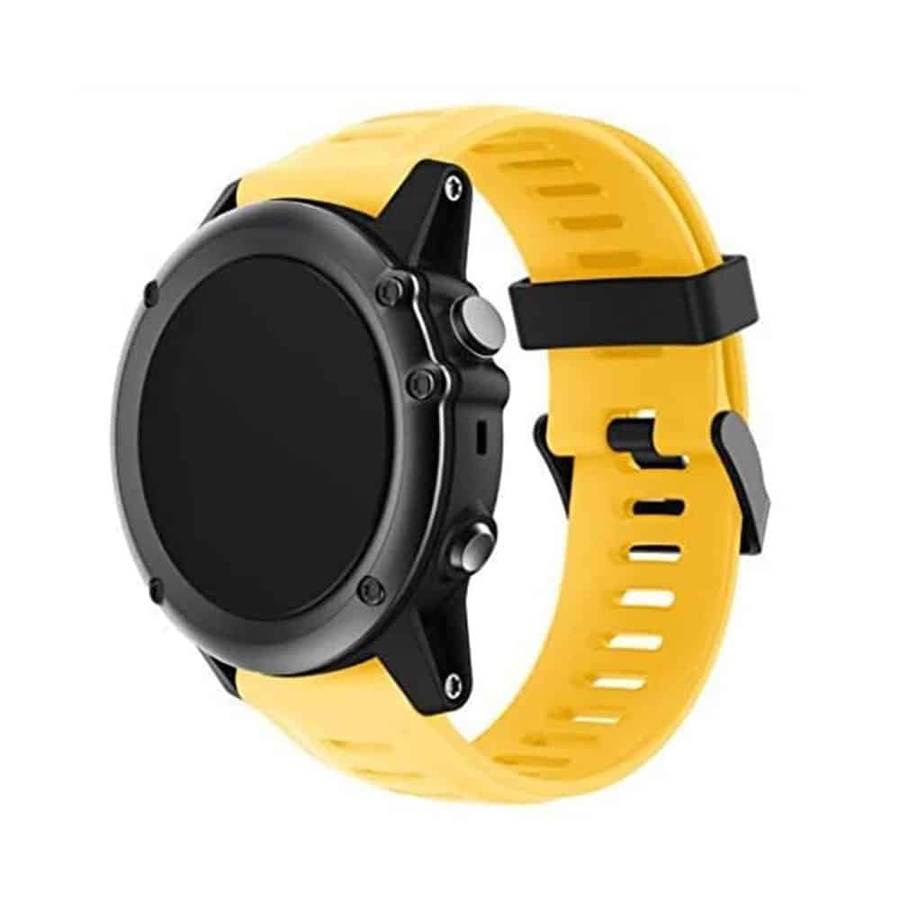Killer Deals 26mm Silicone Strap for Garmin Fenix 3/ 3HR/ 3 Sapphire - Yellow