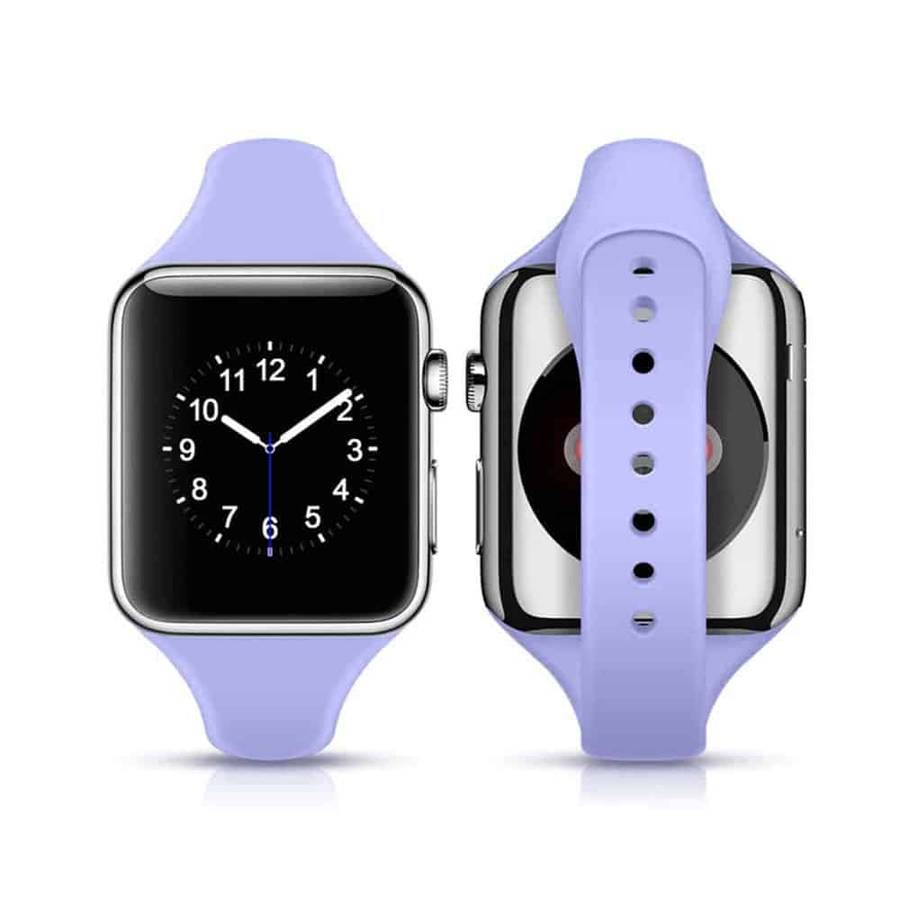 Killer Deals Slim Style Silicone Strap for 42/44/45/49mm Apple Watch- Lilac