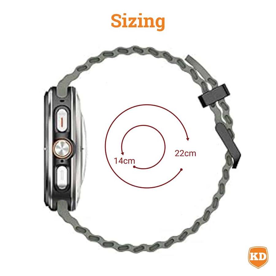 Killer Deals Silicone Strap for Samsung Galaxy Watch Ultra 47mm- Black
