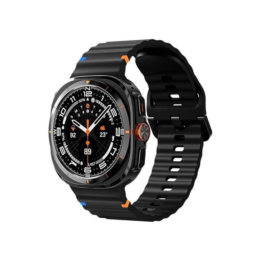 Killer Deals Silicone Strap for Samsung Galaxy Watch Ultra 47mm- Black
