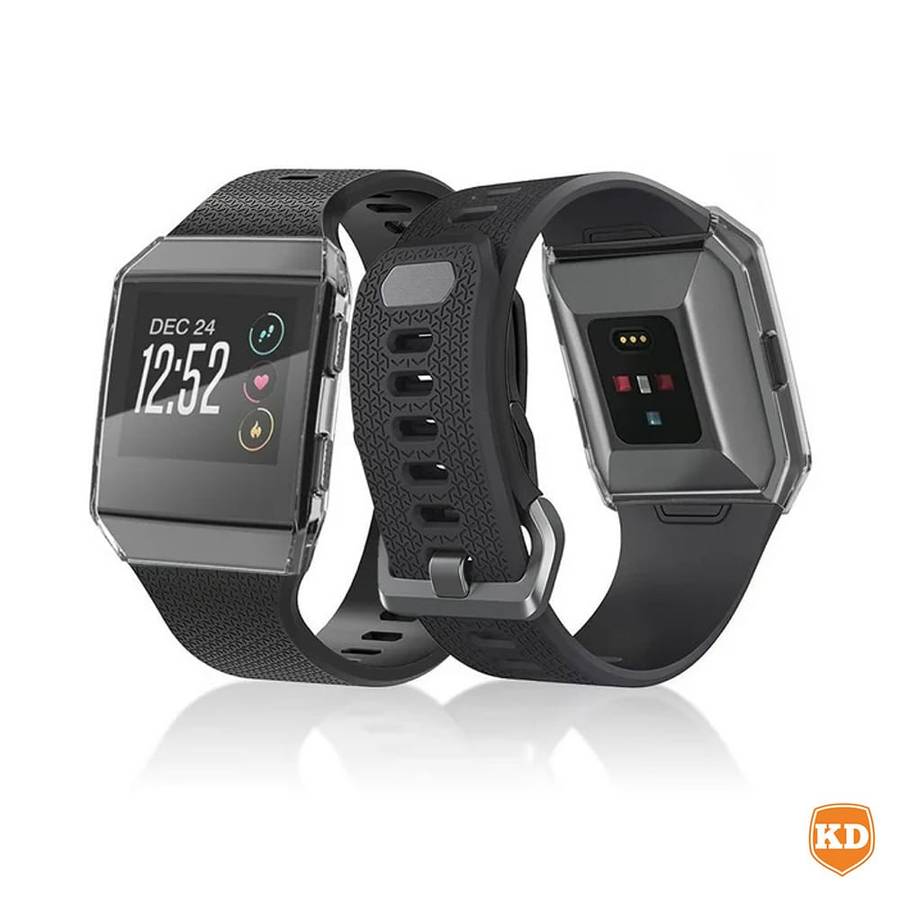 Killer Deals Replacement TPU Case + Screen Protector Film Combo for Fitbit Ionic- Clear