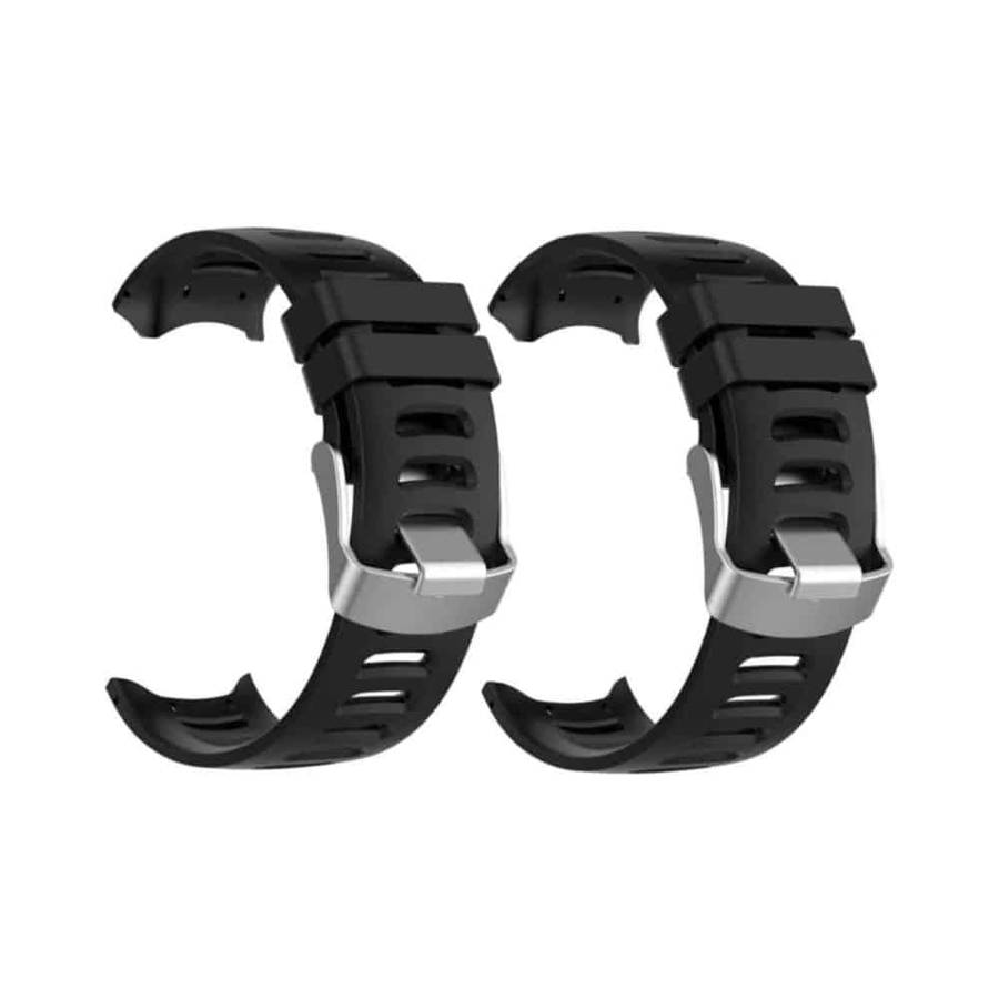 Killer Deals Silicone Strap for Garmin Forerunner 610 - Black x2 Combo