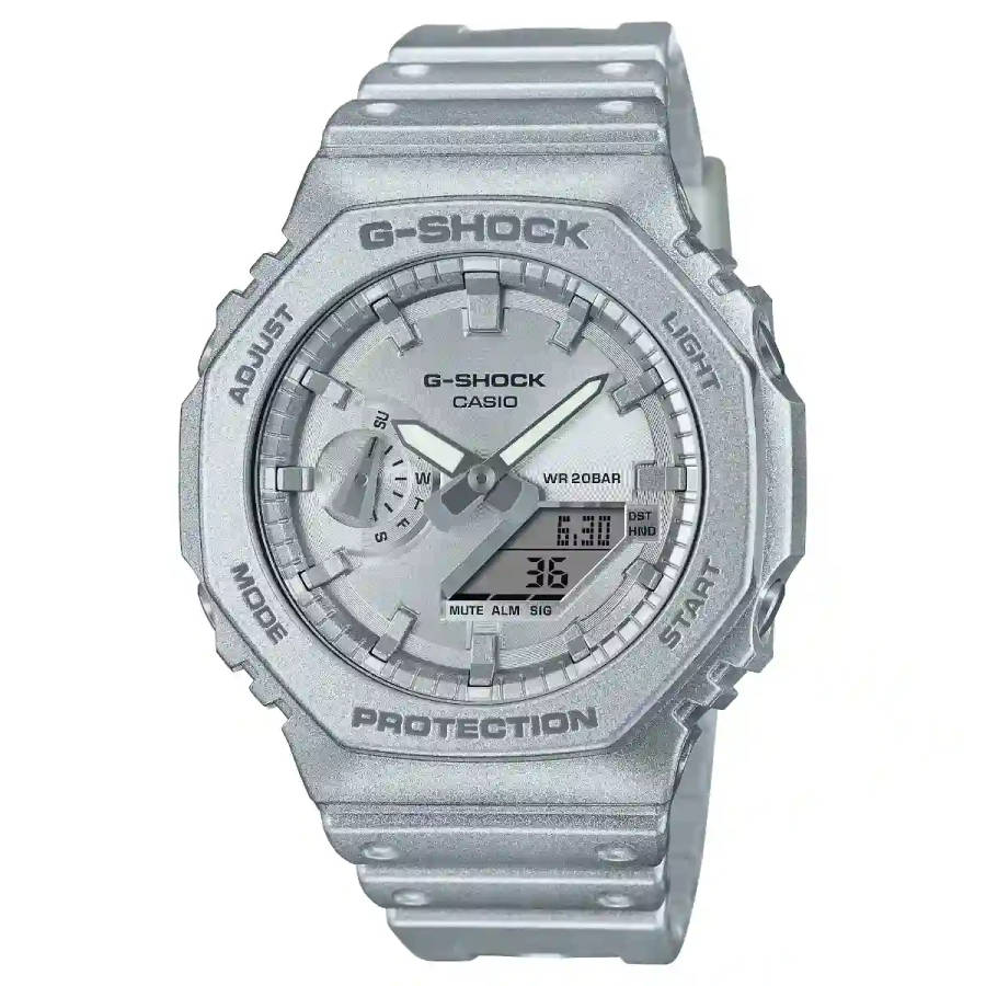 Casio G-Shock Silver Carbon Core Unisex Watch GA-2100FF-8ADR